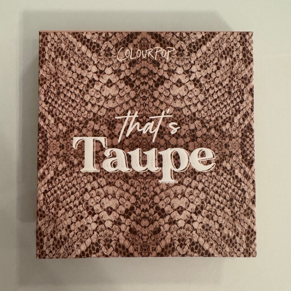 Colourpop That’s Taupe Eyeshadow Palette